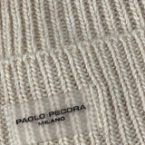 Paolo Pecora Cappello tinta unita con Logo Beige per Bambino PP41644 BEIGE PAOLO PECORA 