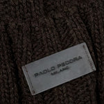 Paolo Pecora Cappello tinta unita con Logo Marrone per Bambino PP41644 MARRONE PAOLO PECORA 
