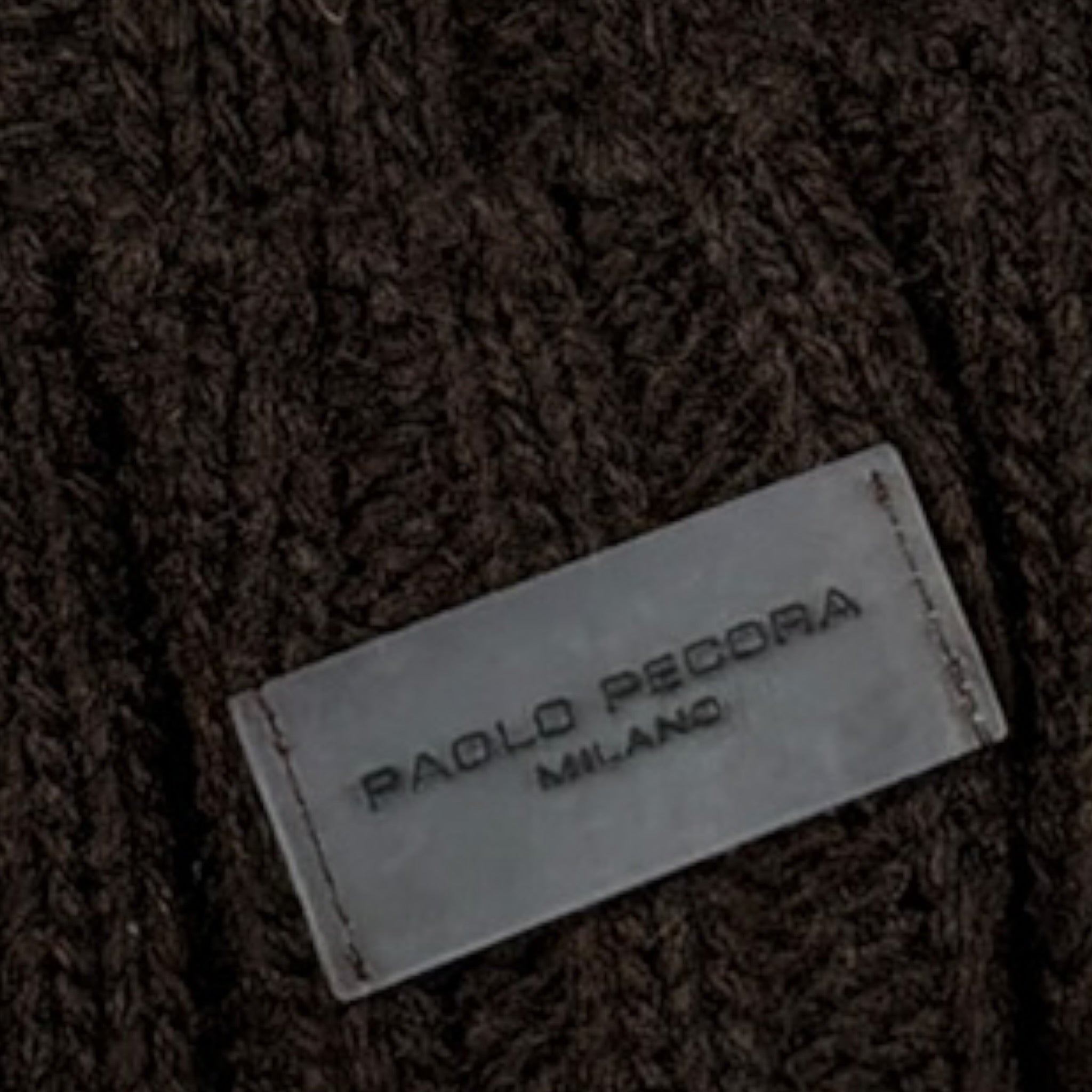 Paolo Pecora Cappello tinta unita con Logo Marrone per Bambino PP41644 MARRONE PAOLO PECORA 