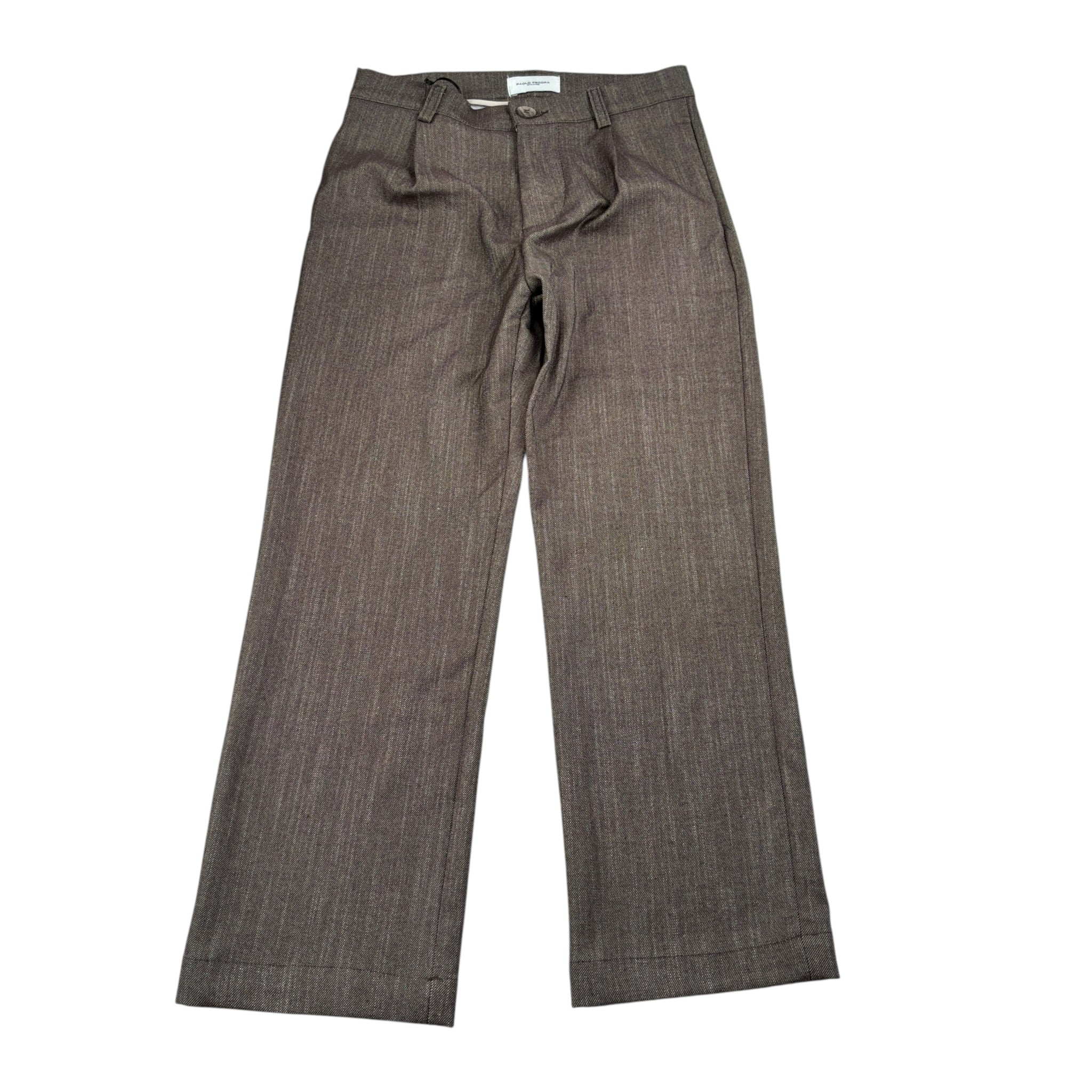 Paolo Pecora Pantalone tinta unita con Girovita Regolabile Marrone per Bambino PP4424 MARRONE PAOLO PECORA 