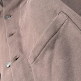 Paolo Pecora Felpa tinta unita con Bottoni E Cappuccio Marrone per Bambino PP4461 MARRONE PAOLO PECORA 