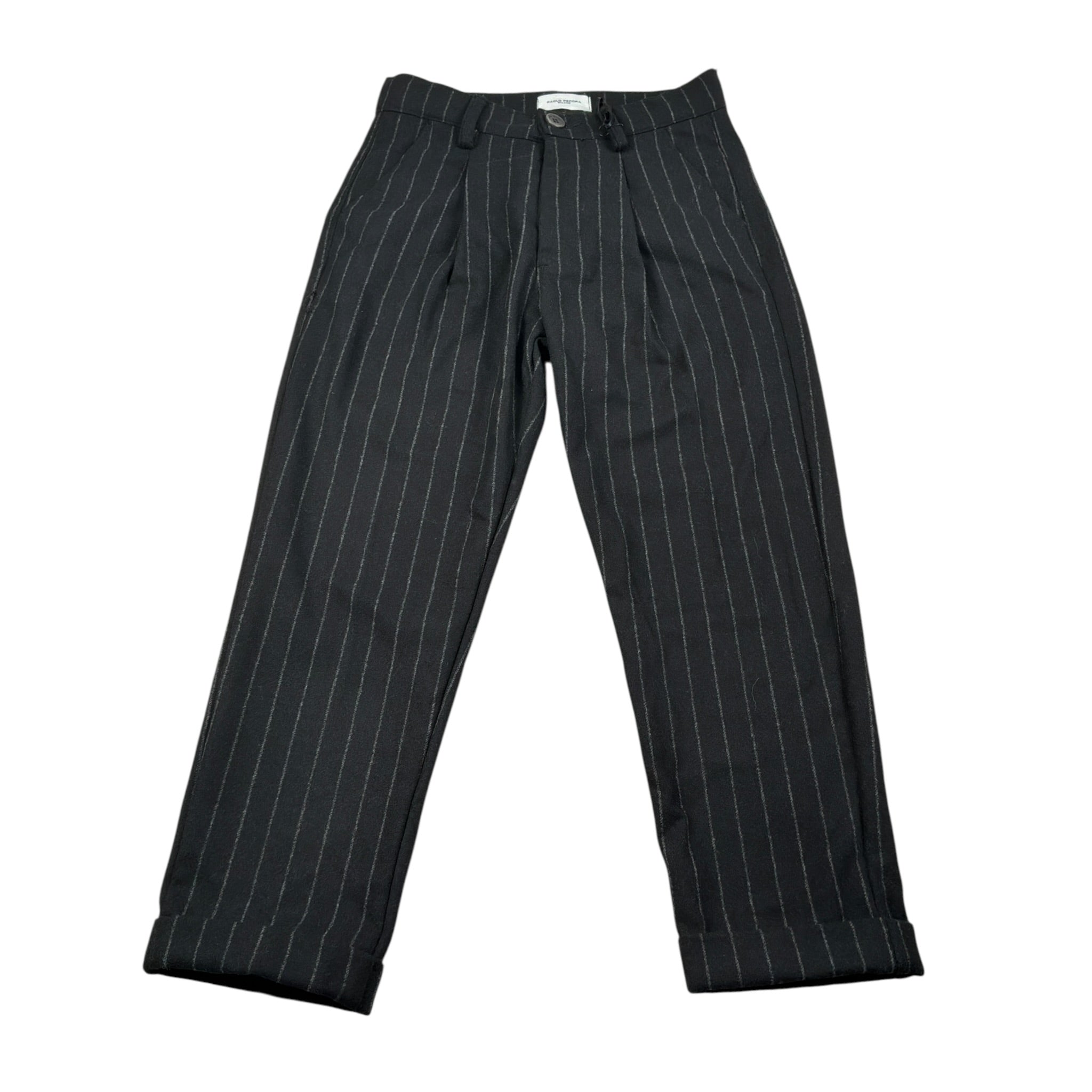Paolo Pecora Pantalone tinta unita con Girovita Regolabile Nero per Bambino PP4472 NERO PAOLO PECORA 