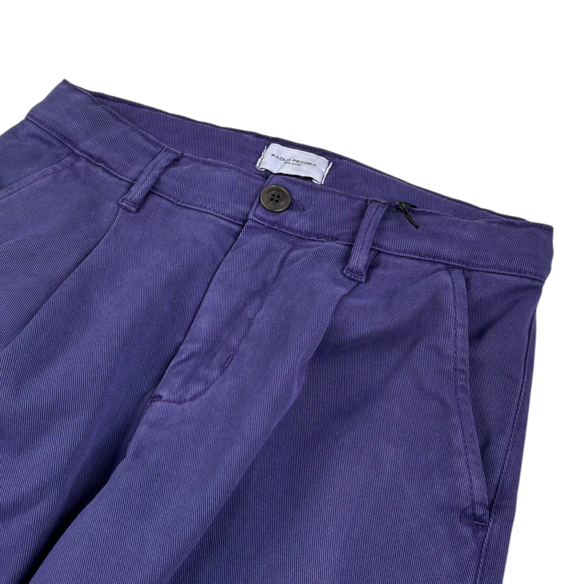 Paolo Pecora Pantalone tinta unita con Girovita Regolabile Viola per Bambino PP4488 VIOLA PAOLO PECORA 