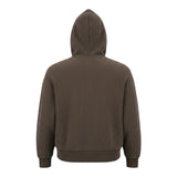 Paolo Pecora Felpa tinta unita con Cappuccio E Zip Marrone per Bambino PP4500 MARRONE PAOLO PECORA 