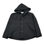 Paolo Pecora Giacca Camicia tinta unita con Cappuccio Nero per Bambino PP4503 NERO PAOLO PECORA 
