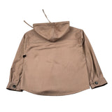 Paolo Pecora Camicia Manica Lunga tinta unita con Cappuccio Cammello per Bambino PP4505 CAMMELLO PAOLO PECORA 