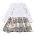 Paris Hilton Abito Manica Lunga tinta unita Panna per Bambina PHBDR4235 PANNA PARIS HILTON 