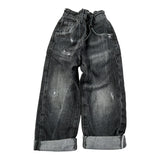 Patriot Jeans tinta unita con Girovita Regolabile Nero per Bambino 25IPBK24 NERO PATRIOT 