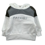 Patriot Felpa tinta unita con Cappuccio Bianco per Bambino PFE032 BIANCO PATRIOT 