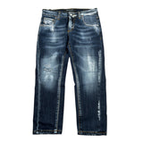 Patriot Jeans tinta unita 5 Tasche Blu per Bambino PJ5F2WPBK18 BLU PATRIOT 