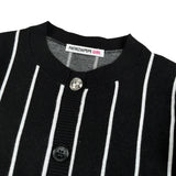 Patrizia Pepe Abito Manica Lunga tinta unita Fantasia A Righe Nero per Bambina 7A0569 NERO PATRIZIA PEPE 
