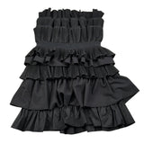 Patrizia Pepe Abito Bretelline tinta unita Nero per Bambina 7A0607 NERO PATRIZIA PEPE 