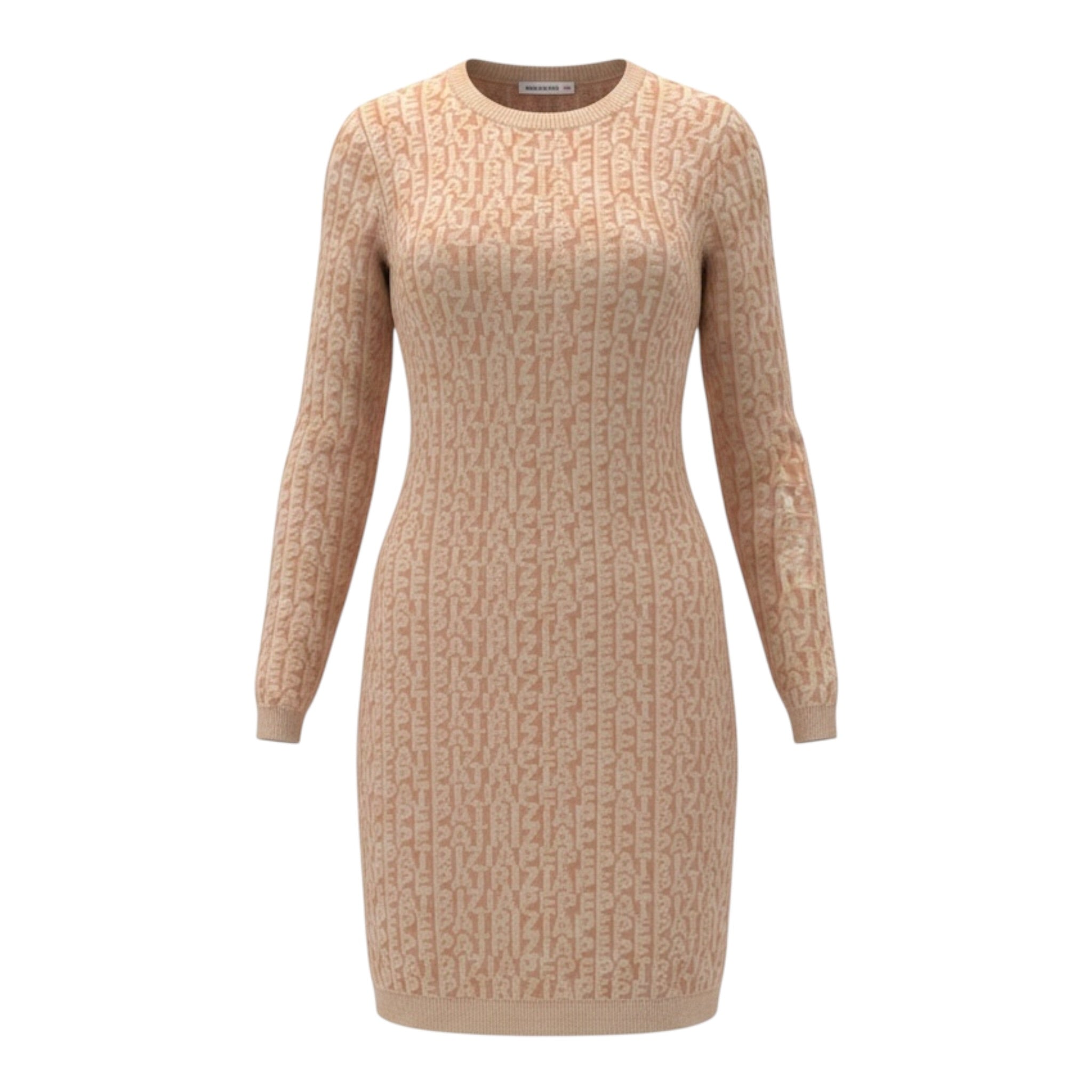 Patrizia Pepe Abito tinta unita Logato In Maglia Beige per Bambina 7A603 BEIGE PATRIZIA PEPE 