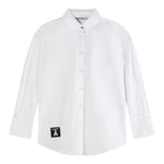 Patrizia Pepe Camicia tinta unita Manica Lunga Bianco per Bambina 7C0249 BIANCO PATRIZIA PEPE 