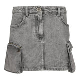 Patrizia Pepe Gonna In Denim tinta unita Grigio per Bambina 7G0147X GRIGIO PATRIZIA PEPE 