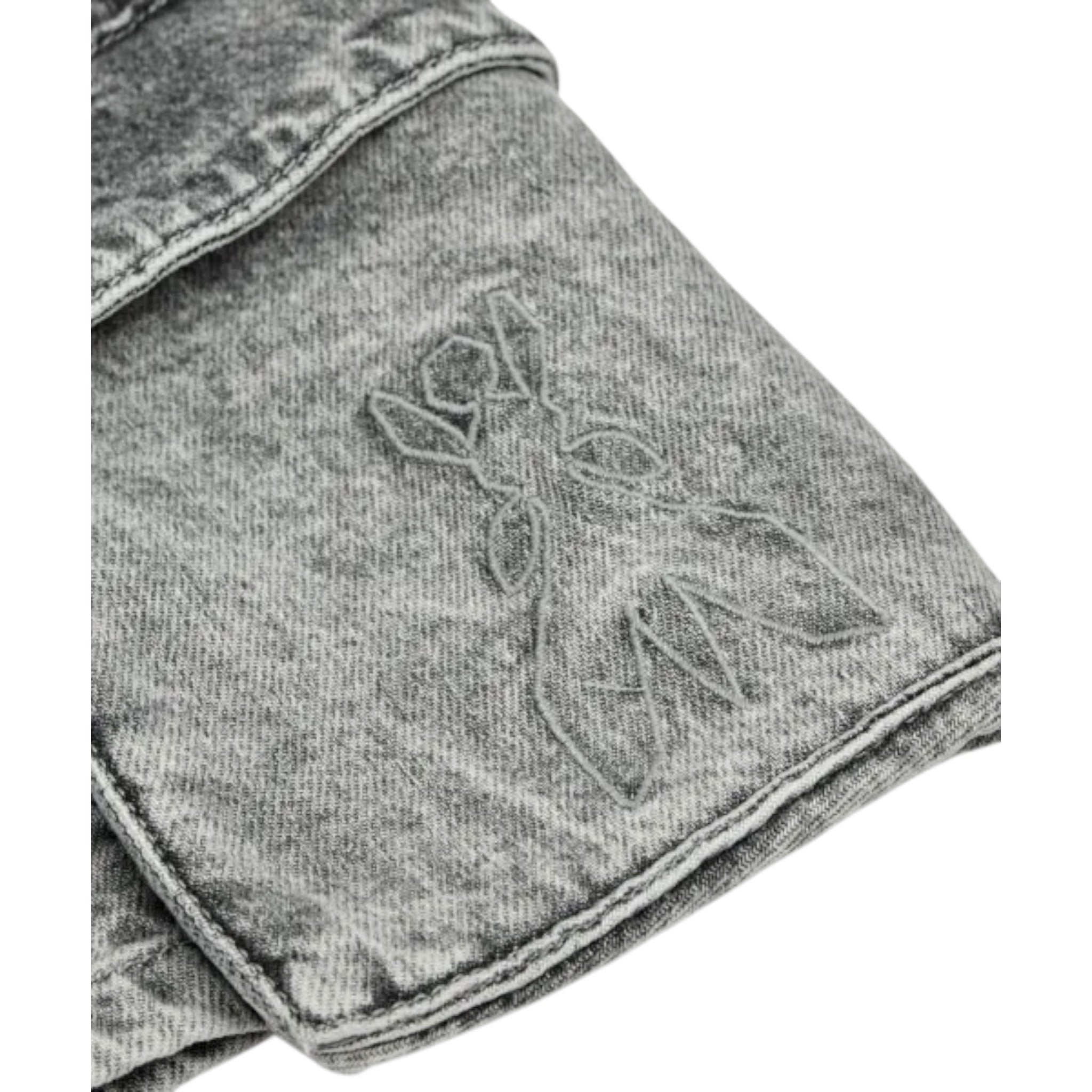 Patrizia Pepe Gonna In Denim tinta unita Grigio per Bambina 7G0147X GRIGIO PATRIZIA PEPE 