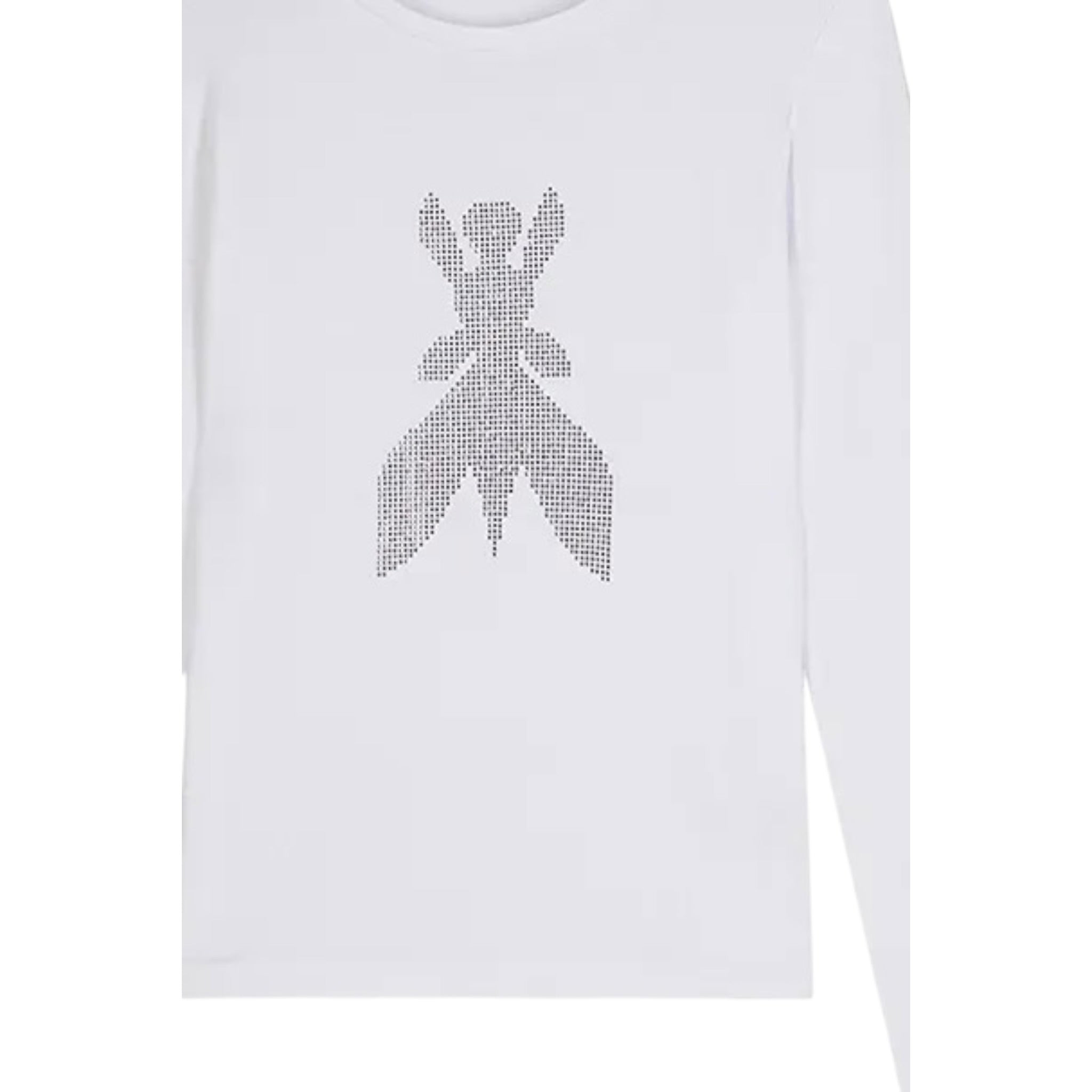 Patrizia Pepe Shirt tinta unita con Brillantini Bianco per Bambina 7M0752 BIANCO PATRIZIA PEPE 