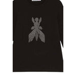 Patrizia Pepe Shirt tinta unita con Brillantini Nero per Bambina 7M0752 NERO PATRIZIA PEPE 
