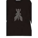 Patrizia Pepe Shirt tinta unita con Brillantini Nero per Bambina 7M0752 NERO PATRIZIA PEPE 