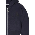 Patrizia Pepe Felpa tinta unita con Zip E Cappuccio Nero per Bambina 7M0823X NERO PATRIZIA PEPE 