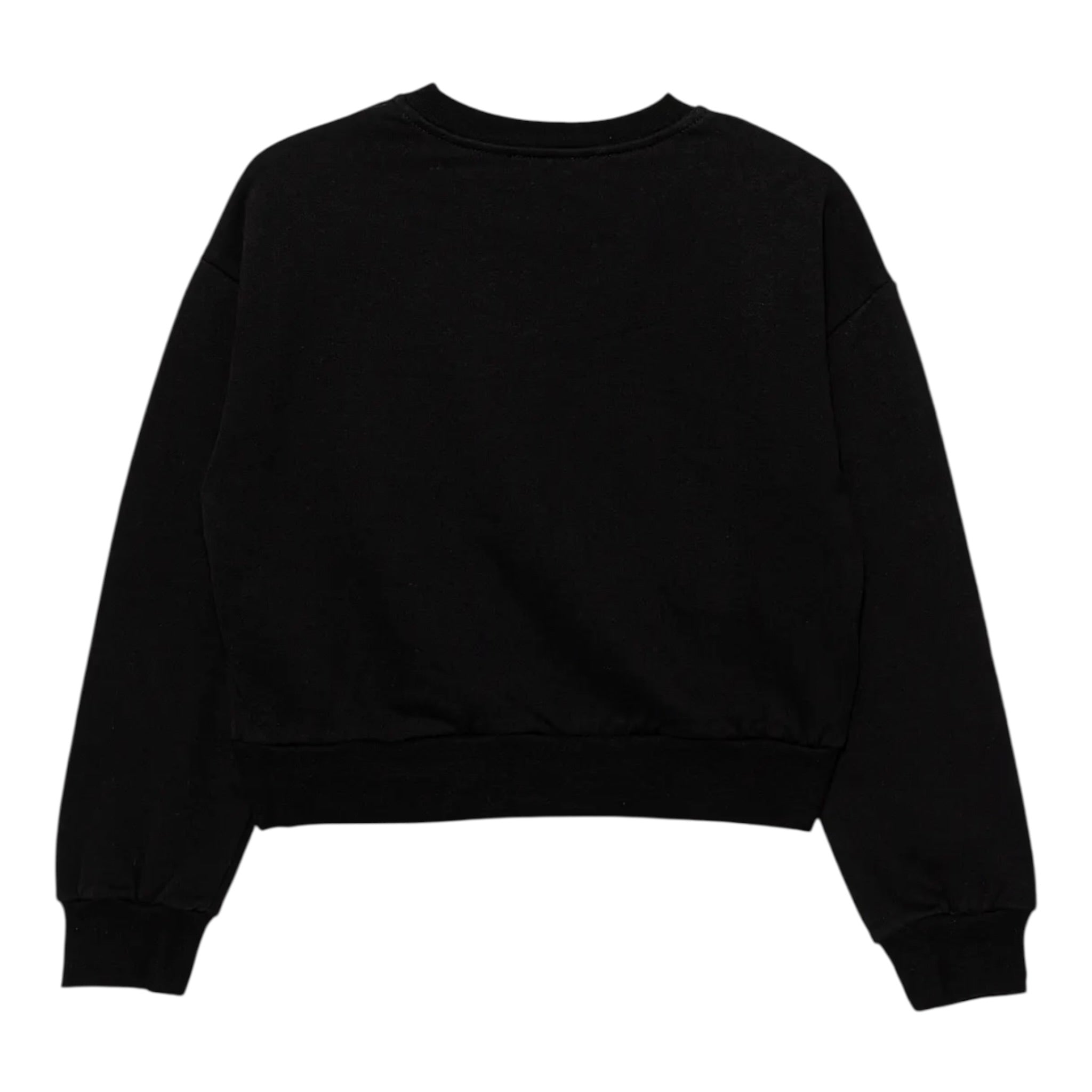 Patrizia Pepe Felpa tinta unita con Stampa Nero per Bambina 7M0932XX NERO PATRIZIA PEPE 
