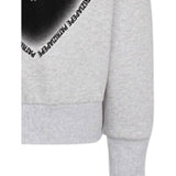 Patrizia Pepe Felpa tinta unita con Cappuccio E Stampa Grigio per Bambina 7M0934XX GRIGIO PATRIZIA PEPE 