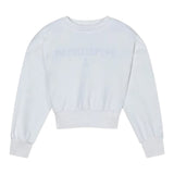 Patrizia Pepe Felpa tinta unita con Stampa Bianco per Bambina 7M0942 BIANCO PATRIZIA PEPE 
