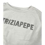 Patrizia Pepe Felpa Chiusa Girocollo tinta unita Bianco per Bambina 7M0946XXXXX BIANCO PATRIZIA PEPE 