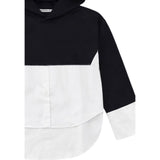 Patrizia Pepe Felpa Chiusa con Cappuccio tinta unita Nero per Bambina 7M0947X NERO PATRIZIA PEPE 