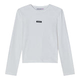 Patrizia Pepe Shirt tinta unita con Logo Bianco per Bambina 7M0956XX BIANCO PATRIZIA PEPE 