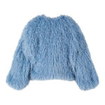 Patrizia Pepe Pelliccia tinta unita Azzurro per Bambina 7O0041X AZZURRO PATRIZIA PEPE 