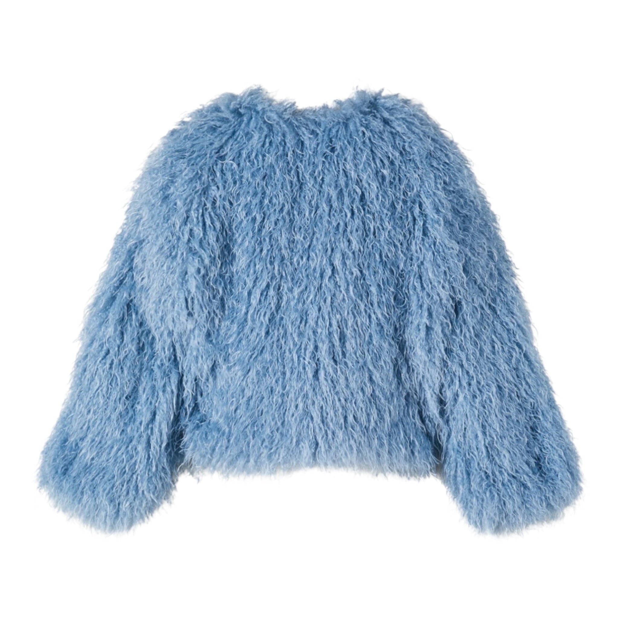 Patrizia Pepe Pelliccia tinta unita Azzurro per Bambina 7O0041XX AZZURRO PATRIZIA PEPE 