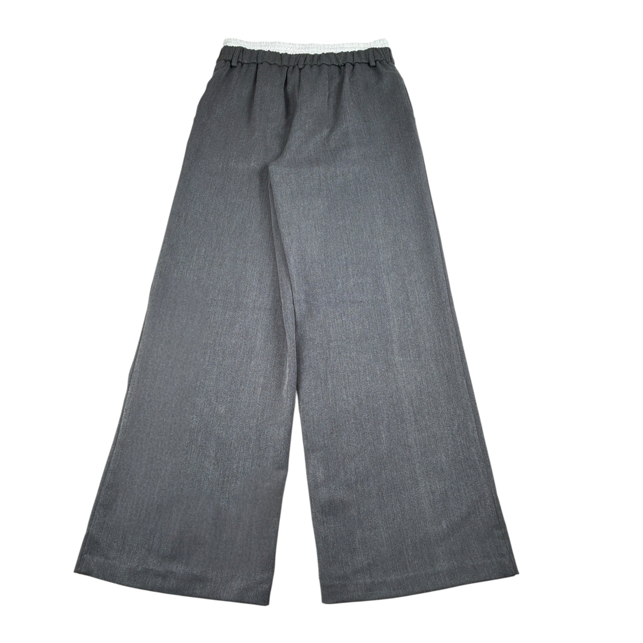 Patrizia Pepe Pantalone Palazzo tinta unita Grigio per Bambina 7P0395 GRIGIO PATRIZIA PEPE 
