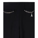 Patrizia Pepe Pantalone tinta unita Nero per Bambina 7P0398X NERO PATRIZIA PEPE 