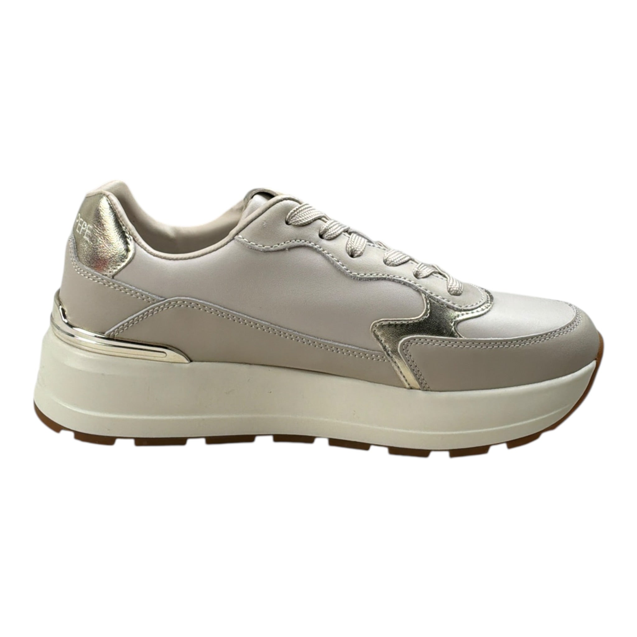 Patrizia Pepe Sneakers tinta unita con Lacci Panna per Bambina PPJ917 PANNA PATRIZIA PEPE 