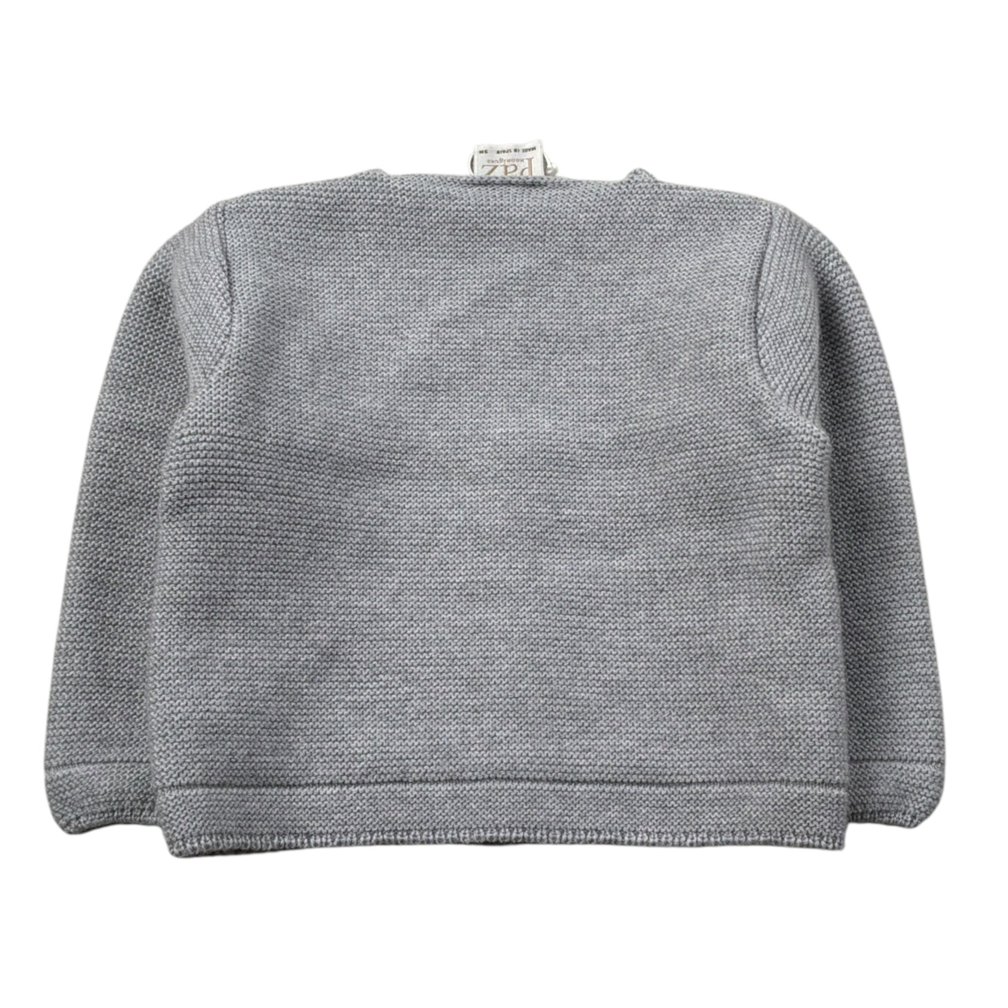 Paz Rodriguez Cardigan tinta unita Grigio per Neonato 001111852 GRIGIO PAZ RODRIGUEZ 