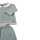 Paz Rodriguez Completo 2 Pezzi Maglia-Ghettina tinta unita Verde Acqua per Neonato 003112130 VERDE ACQUA PAZ RODRIGUEZ 