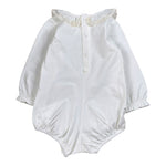 Paz Rodriguez Body tinta unita con Colletto Bianco per Neonata 020191027 BIANCO PAZ RODRIGUEZ 
