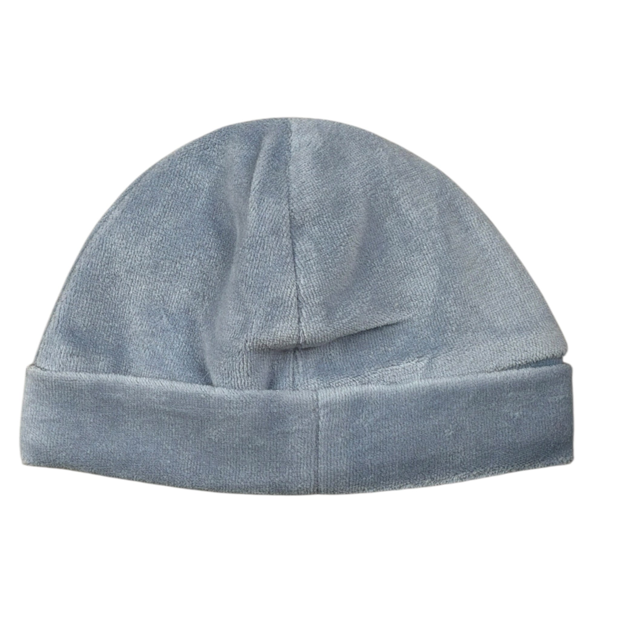 Paz Rodriguez Cappello Tinta Uita In Velluto Azzurro per Neonata 04019853 AZZURRO PAZ RODRIGUEZ 