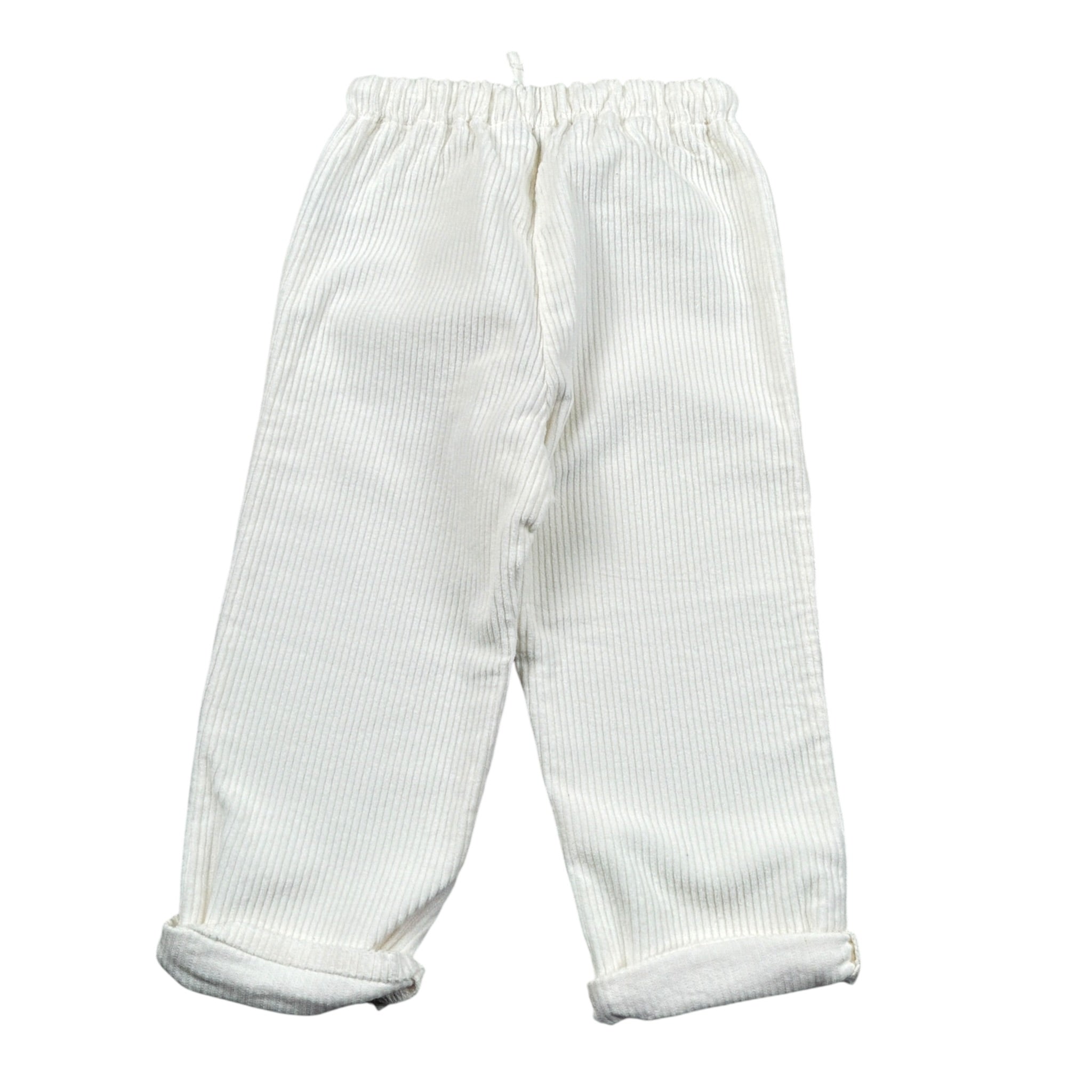 Per Te Pantalone tinta unita con Elastico In Vita Bianco per Neonato 44078N BIANCO PER TE 