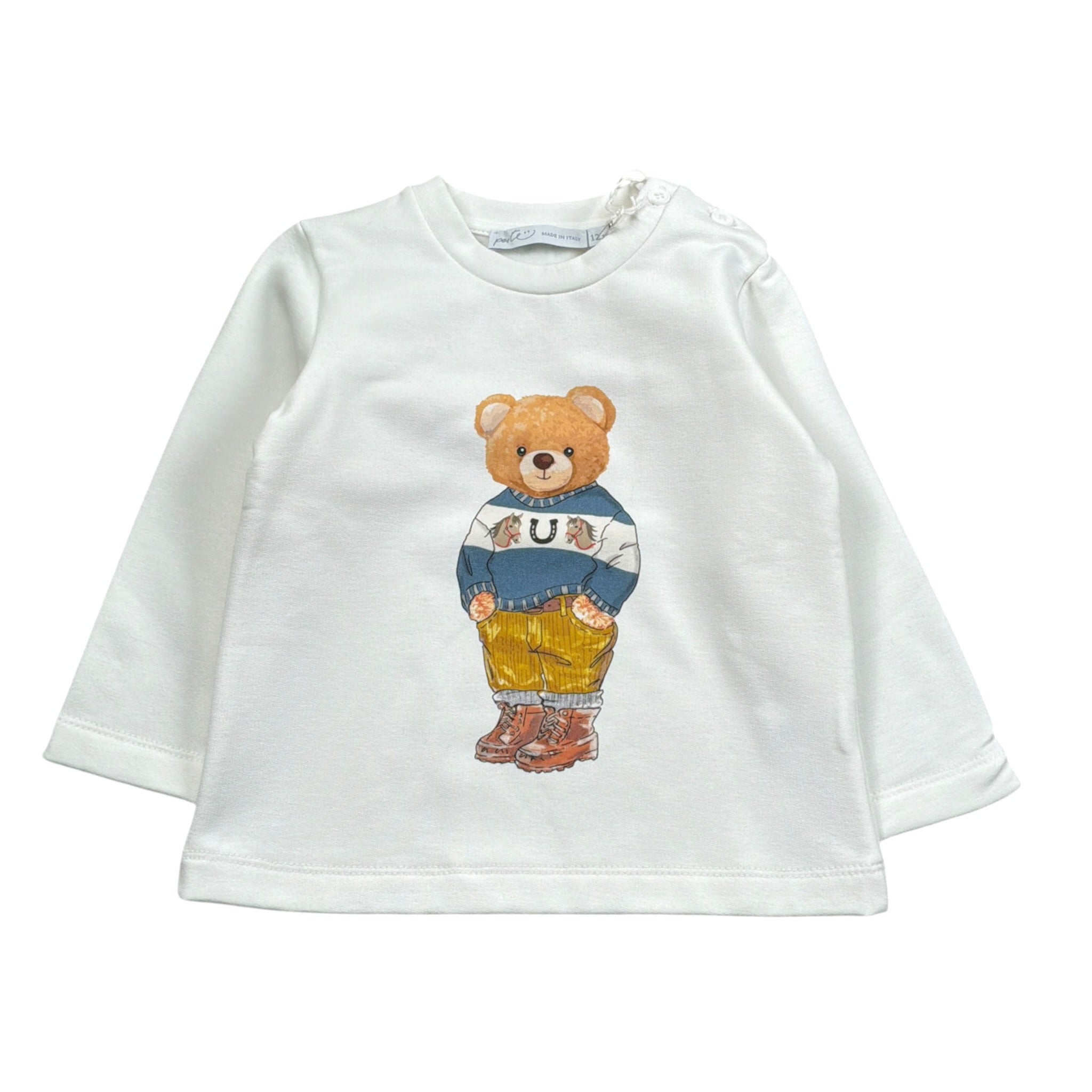 Per Te Felpa Girocollo con Stampa tinta unita Bianco per Bambino 44956J BIANCO PER TE 