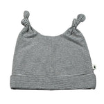 Petit - Indi Cappello Fantasia A Righe Grigio per Neonato AW24A9734 GRIGIO PETIT - INDI 
