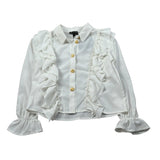 Petit Posh Camicia Manica Lunga tinta unita Panna per Bambina GFJF25150CA PANNA PETIT POSH 
