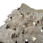 Petit Posh Gonna tinta unita con Paillettes Beige per Bambina GFJF25168GO BEIGE PETIT POSH 