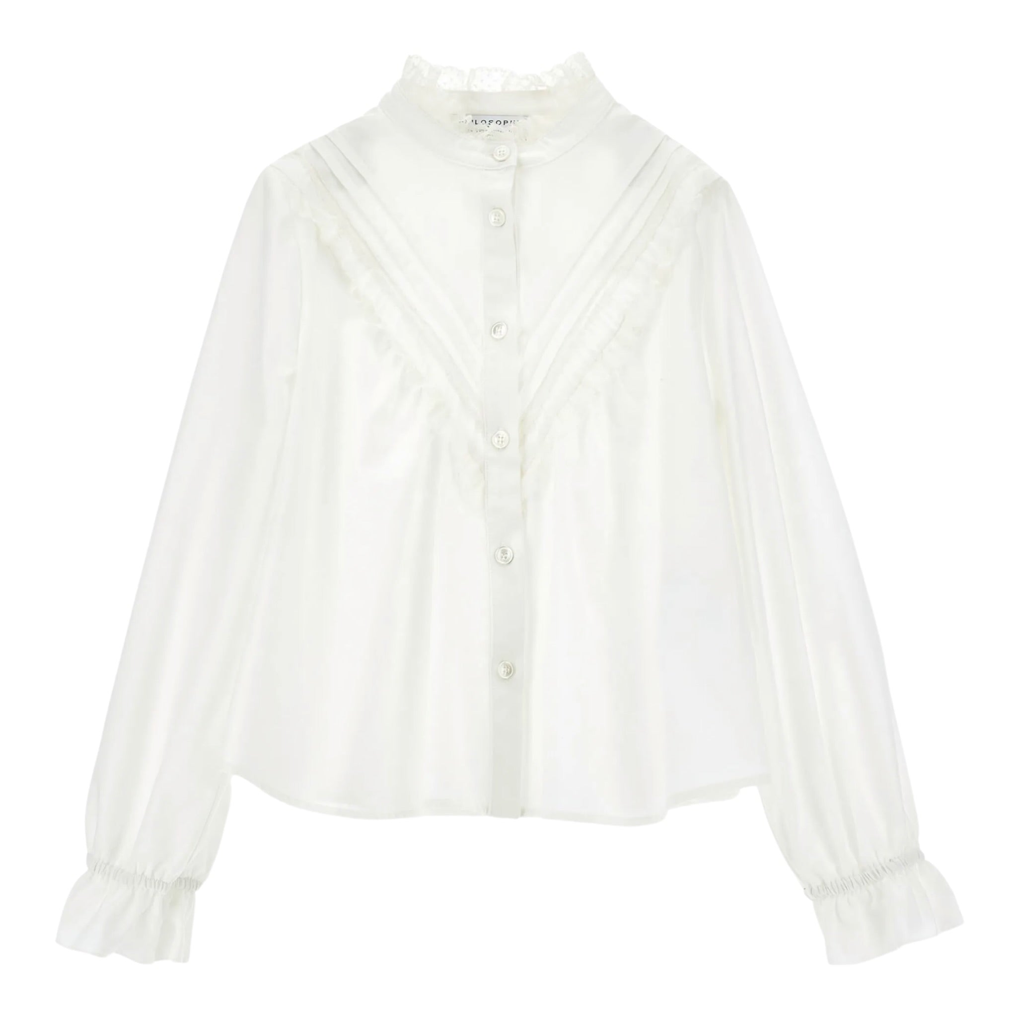 Philosophy Camicia Manica Lunga tinta unita Bianco per Bambina I1F304 BIANCO PHILOSOPHY 