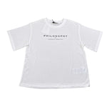 Philosophy T-Shirt tinta unita con Stampa Bianco per Bambina I1F609 BIANCO PHILOSOPHY 