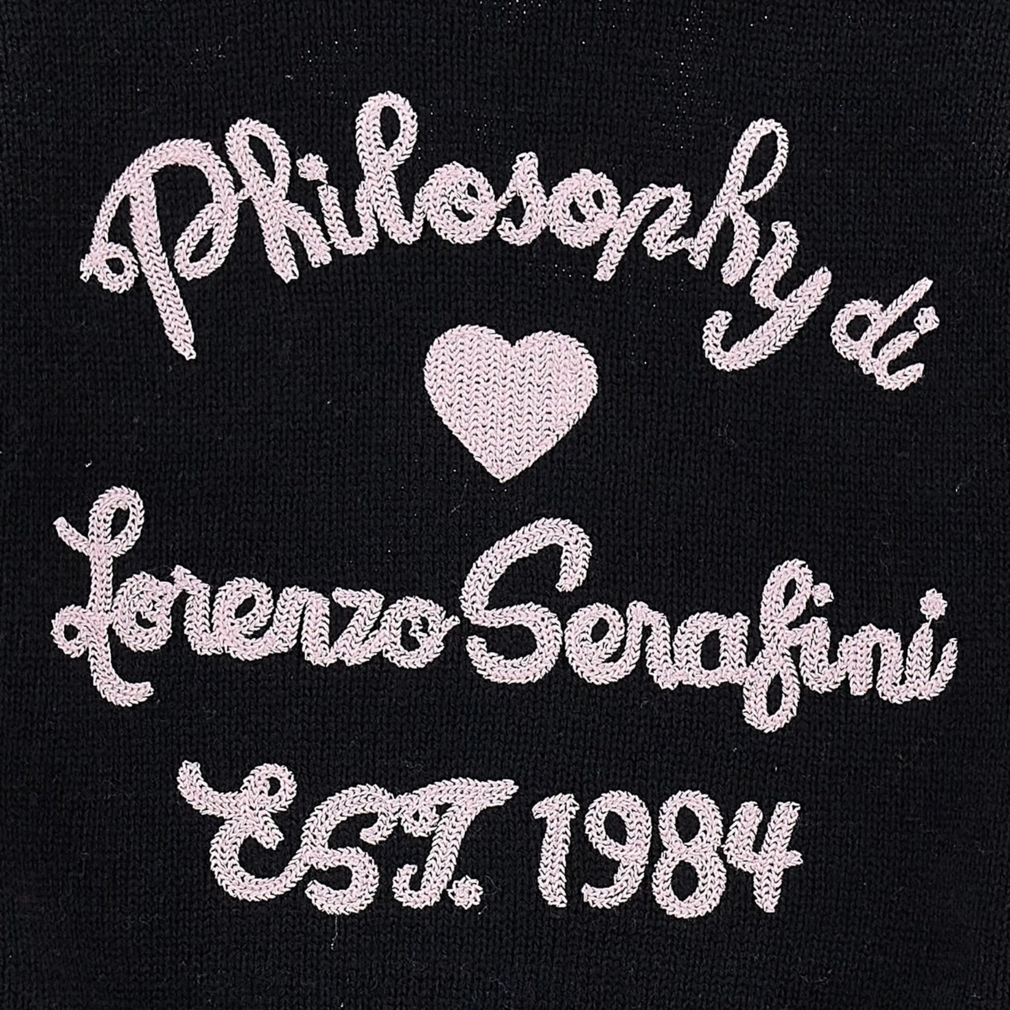 Philosophy Maglia tinta unita Mezza Manica Nero per Bambina I9F302 NERO PHILOSOPHY 