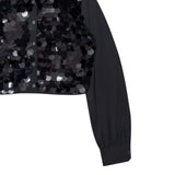 Pinko Camicia Manica Lunga Paillettata tinta unita Nero per Bambina KFCA019 NERO PINKO 