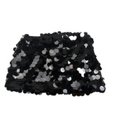 Pinko Gonna Paillettata tinta unita Nero per Bambina KFGO010 NERO PINKO 
