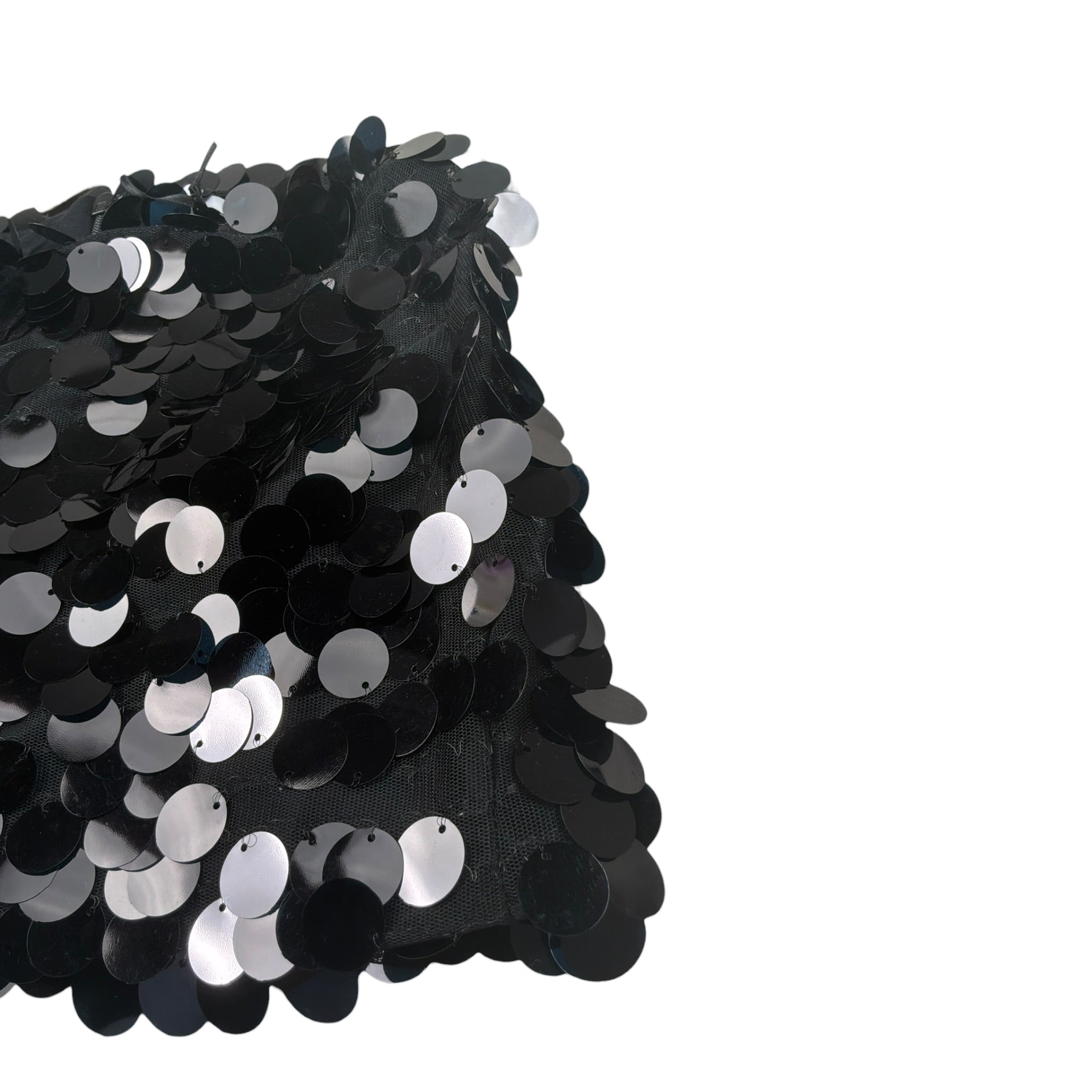 Pinko Gonna Paillettata tinta unita Nero per Bambina KFGO010 NERO PINKO 